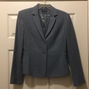 Ann Taylor blue wool/cashmere blend suit jacket